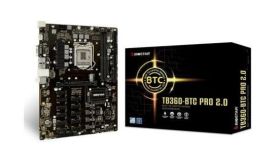 TB360-BTC PRO 2.0 Ver. 6.x  Biostar Socket LGA 1151 Intel B360 Chipset 8th/9th Generation Core i7 / i5 / i3 / Pentium / Celeron Processors Support DDR4 2x DIMM 4x SATA3 6.0Gb/s ATX Motherboard (Refurbished) TB360-BTC PRO 2.0 Ver. 6.x