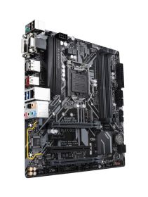 B360M D3H GSM (rev. 1.0) Gigabyte Socket LGA 1151 Intel B360 Express Chipset 8th Generation Core i7 / i5 / i3 / Pentium / Celeron Processors Support DDR4 4x DIMM 6x SATA 6.0Gb/s Micro-ATX Motherboard (Refurbished)