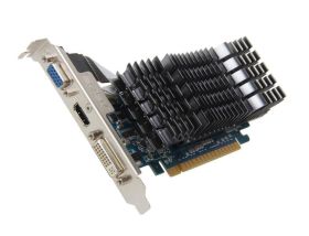 GT5201GD3CSM01 ASUS ENGT520 SILENT/DI/1GD3(LP) Nvidia GeForce GT 520 1GB DDR3 64-Bit HDMI / DVI-I / D-Sub / HDCP PCI-Express 2.0 Video Graphics Card