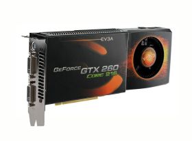 896-P3-1267-A1 EVGA Nvidia GeForce GTX 260 896MB DDR3 Dual DVI PCI-Express Video Graphics Card