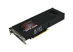 017-P3-1292-BR EVGA GeForce GTX 295 Plus 1792MB GDDR3 896-Bit (2x 448-Bit) PCI Express 2.0 x16 HDCP Ready/ SLI Supported Video Graphics Card