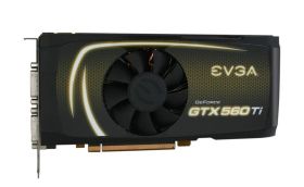 01G-P3-1563-AR EVGA GeForce GTX 560 Ti SuperClocked 1GB 256-Bit GDDR5 PCI Express 2.0 x16 Dual DVI/ mini HDMI/ HDCP Ready/ SLI Supported Video Graphics Card
