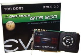 VCE01G-P3-1155 EVGA GeForce GTS 250 1GB DVI / HDTV PCI-Express Video Graphics Card