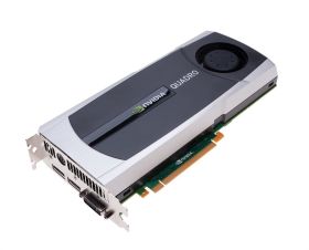 VCQ5000-T PNY Nvidia Quadro 5000 Fermi 2.5GB 320-Bit GDDR5 PCI Express 2.0 x16 Dual Display Port Workstation Video Graphics Card