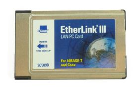 3C589D 3Com EtherLink III Single-Port RJ-45 10Mbps 10Base-T PC Card Network Adapter