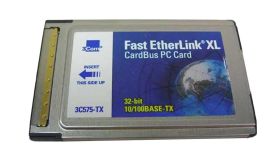 3C575-TX 3Com Fast EtherLink XL CardBus PC Card 100BASETX/10BASET