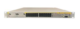 AT-8524POE-10 Allied Telesis 10/100Base-TX x 24 ports PoE Fast Ethernet Layer 2+ Switch with 2 Gigabit Expansion Bays (Refurbished)