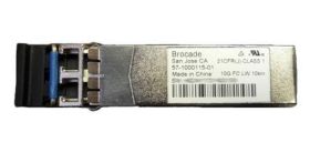 57-1000115-01 Brocade 10Gbps 10GBase-LR Fibre Channel 10km 1310nm Duplex LC Connector SFP+ Transceiver Module