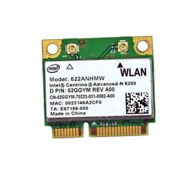 2GGYM Dell Intel Centrino Advanced-N 6200 300Mbps Mini PCI Wireless Network Card for Latitude E4310, E6410 and Studio 1458 Laptop Series