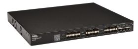 6224F Dell PowerConnect 20-Ports SFP 10/100/1000Base-T 10Gbps Gigabit Ethernet L3 Stackable Switch with 4x Combo SFP or Copper Ports (Refurbished)