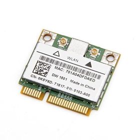 K5Y6D Dell 270Mbps 2.4GHz IEEE 802.11 a/b/g/n Mini-PCI Express Wireless G Network Card for Inspiron N4020, N5010 (model P10F)