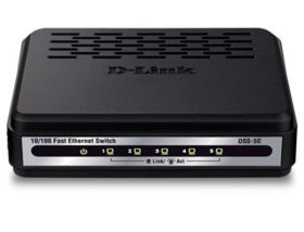 DSS-5E D-Link 5-Ports RJ-45 10Base-T to 100Base-TX 100Mbps Fast Ethernet Desktop Switch (Refurbished)