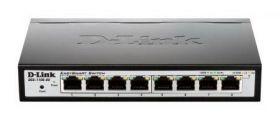 DGS-1100-08 D-Link EasySmart 10/100/1000 8-Ports Gigabit Switch (Refurbished)