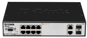 DES-3200-10 D-Link 8-Ports 10Base-T/100Base-TX Fast Ethernet 1U Rack-mountable L2 Managed Switch with 1x SFP and 1x 1000Base-T Ports (Refurbished)