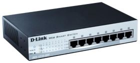 DES-1210-08P D-Link 8-Ports Fast Ethernet PoE Web Smart Switch (Refurbished)