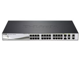 DES-1210-28P D-Link 28Port 2 Slot 24 4 x 10/100Base-TX 10/ 100/ 1000Base-T Power Over Ethernet 2 x SFP (mini-GBIC) (Refurbished)