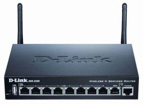 DSR-250N D-Link 802.11b/G/N Gigabit Ethernet Wireless N Services Router (Refurbished)