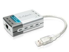 DUB-E100 D-Link Single-Port RJ-45 10/100Mbps 10/100Base-TX High Speed USB 2.0 Fast Ethernet Network Adapter