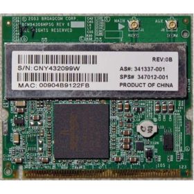 347012-001 HP Mini PCI 54G 802.11b/g High Speed Wireless LAN (WLAN) Network Interface Card