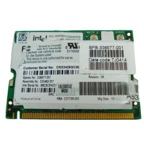 333492R-001 HP Mini PCI IEEE 11MBps 802.11b Wireless LAN (WLAN) Network Interface Card