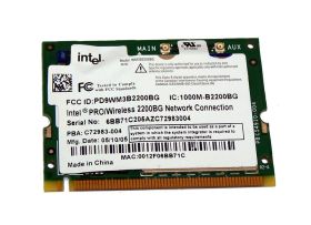 C72983-004 Intel PRO/Wireless 2200BG 2.4GHz 54Mbps IEEE 802.11b/g Mini PCI Type 3B Wireless Network Adapter