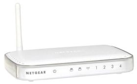 WGPS606 NetGear 4-Port 10/100Mbps RJ45 Switch with 54Mbps Wireless Print Server (Refurbished)
