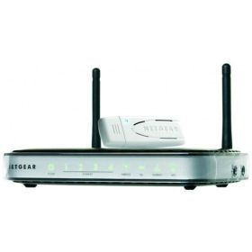 DGNB2100100UKS NetGear Wireless 300 5-Port (4x 100Base-TX LAN and 1x WAN RJ45 Port) Modem Router with USB Adapter (Refurbished)