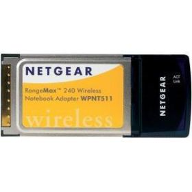 WPNT511 Netgear RangeMax 240 Wireless Notebook Adapter CardBus 240Mbps (Refurbished)