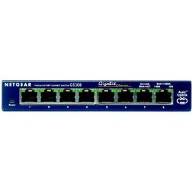 GS108UK NetGear ProSafe 8-Ports 10/100/1000Mbps RJ45 Gigabit Ethernet Desktop Switch (Refurbished)
