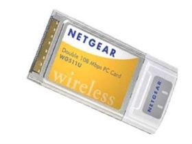 WG511U Netgear Double 108 Mbps Wireless PC Card CardBus 108Mbps (Refurbished)