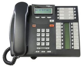 NT8B27JANAE6 Nortel Business Series Terminal T7316e Digital Phone Multi-line Operation Charcoal (Refurbished)