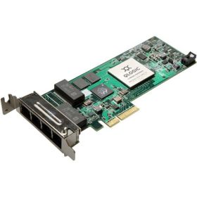 QLE3044-RJ-CK Qlogic PCI Express 2.0 X4 Low Profile Gigabit En 1000Base-T 4-port Network Adapter