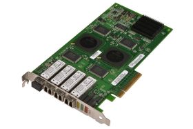 QLE2464-WG QLogic StorageWorks Quad-Ports 4Gbps Fibre Channel PCI Express x8 Host Bus Network Adapter