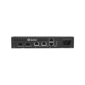 ISR6142 QLogic 2x1Gb/s IP Ports 2x2Gb/s Fibre Channel Ports 62 iSCSI Initiators 2 Management Ports with 2 SFPs and 1 Power Cord with Serial/Cat5 Cable Adapter Storage Router (Refurbished)