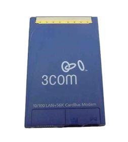 3C3FEM656C 3Com 56K 100Mbps 10/100Base-T PC Type 3 External Modem Card with Integrated Connector