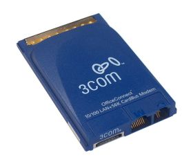 3C3SH654B 3Com 56K 10/100 OfficeConnect LAN CardBus PC Card with Integrated Connector