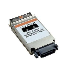 CWDM-GBIC-1570-RF Cisco 1Gbps 1000Base-ZX CWDM Single-mode Fiber 80km 1570nm Duplex SC Connector GBIC Transceiver Module (Refurbished)