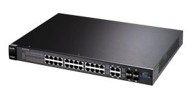 GS2200-24P Zyxel 24-Ports POE Gigabit Ethernet Manageable Switch with 4x RJ-45 and 4x Expansion Slots 1000Base-T PoE Ports (Refurbished)