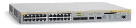 AT-9424Ts-30 Allied Telesis 24-Ports 10/100/1000T Managed Basic Layer 3 Switch with 4 Combo SFP bays and optional dedicated Stacking ports (Refurbished)