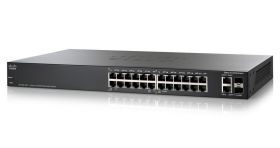 SLM224PT-EU Cisco 24-Ports 10/100Base-TX 12x RJ-45 Ports and 12x RJ-45 PoE Ports Manageable Layer2 Desktop Ethernet Switch with 2x Gigabit Ethernet Uplink and 2x Shared SFP Slots (Refurbished)
