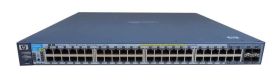 J9473AR HP Procurve 3500-48-PoE 48-Ports 10/100Base-T RJ-45 Manageable Layer3 Rack-mountable Switch with 4x Shared SFP (mini-GBIC) Ports (Refurbished)