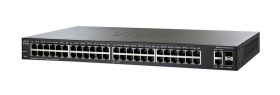 SLM2048T-EU Cisco SG200-50 48-Ports 10/100/1000Mbps PoE 2 x Combo mini-GBIC Port Smart Switch (Refurbished)