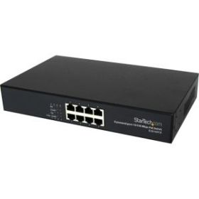 IES8100POE StarTech 8-Ports 10/100 PSE Industrial Power over Ethernet Switch (Refurbished)