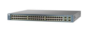 WS-C3560G-48PS-S Cisco Catalyst 3560G 48-Ports 10/100/1000 RJ-45 PoE Manageable Layer2 Fixed, Rack Mountable and Standalone/Clustering Ethernet Switch with 4x SFP Ports (Refurbished)