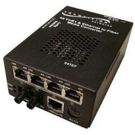 S4TEF1011-110 Transition 10/100Base-TX to 100Base-FX SC 1300 NM Multi-Mode 2 Kilometers/1.2 Miles for Stand-Alone Media Converter