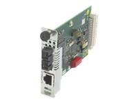 CBFTF1029-105 Transition 10/100Base-TX (RJ-45) to 100Base-FX 1310 NM TX/1550 NM (RX) Single-Fiber Single-Mode (SC) 20 Kilometers/12.4 Miles for 10/100 Bridging Point System Slide-In-Module Media Converters