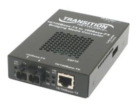 SBFTF1017-105 Transition 10/100Base-TX (RJ-45) to 100Base-FX 1550 NM Single-Mode (SC) 80 Kilometers/49.7 Miles for 10/100 Bridging Stand-Alone Media Converter