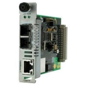 CGETF1013-110 Transition 1000Base-T (RJ-45) to 1000Base-SX 850 NM Multi-Mode (SC) for Gigabit Ethernet Point System Slide-In-Module Media Converter