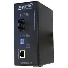 SISTF1014-111-LRT Transition Unmgd Ind 10/ 100Base-TX to 100Base-FX SM SC Media Converter