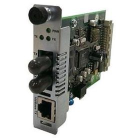CRMFE1013-200 Transition 100Base-TX (RJ-45) to 100Base-FX 1300 NM Multi-Mode (SC) 2 Kilometers/1.2 Miles for Fast Ethernet Slide-In-Module Media Converter